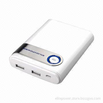 Portable Power Station for iPhone5, iPad 3, Tablet, iPhone, Samsung, 12000mAh Double Output